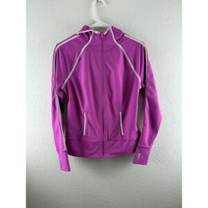 Zella Hot Pink Zip up Hooded Running‎ Jacket Athletic Active Sz S